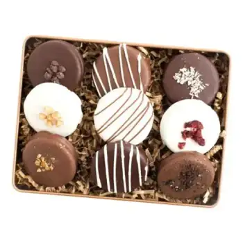 Mini alfajores de chocolate
